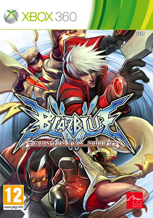 BlazBlue: Continuum Shift – Xbox 360 – spilomslag