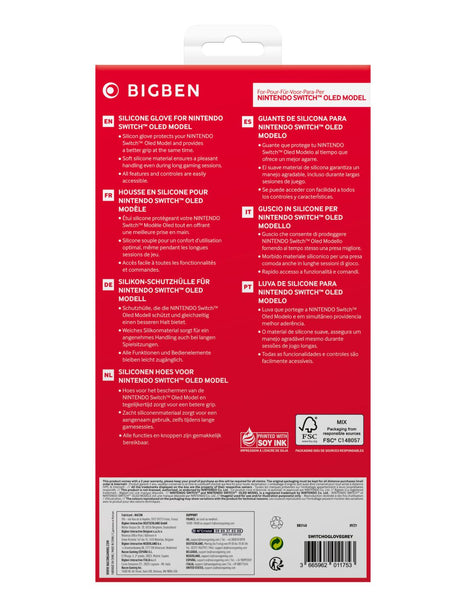 BigBen Oled Silicon Case Grey (SWITCH) Bigben