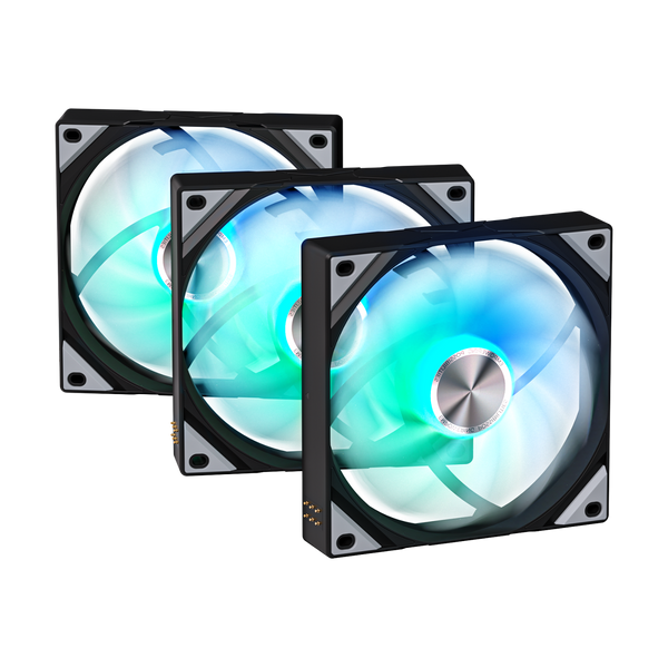TRYX ROTA SL ARGB Reverse 120, 3 stk. – sort
