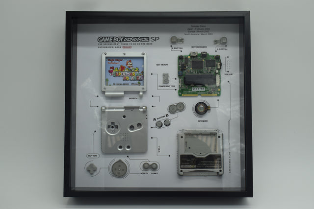GRC Retro Art Game Boy Advance SP – sølv