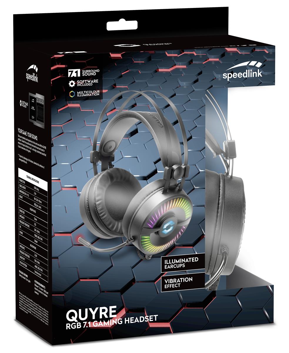 SpeedLink - QUYRE RGB 7.1 Gaming Headset, Svart