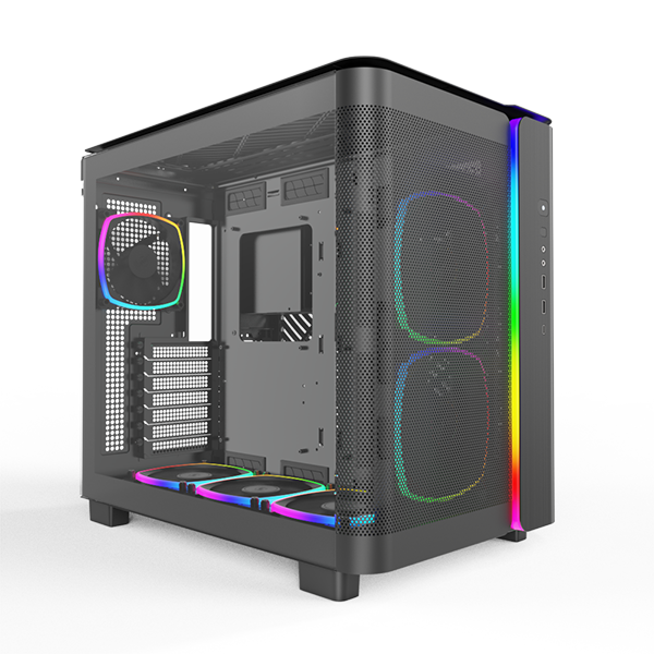 Montech King 95 Pro Svart - Curved Glas