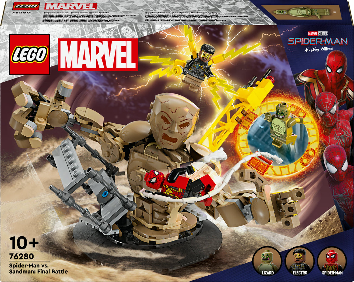 LEGO 76280 Marvel Super Heroes Spider-Man Vs. Sandman: Showdown, Building Toy