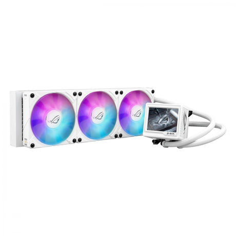 ASUS ROG RYUJIN III 360 ARBG EXTREME WHITE LCD AiO Liquid Cooler w. 3.5" LCD, Asetek Gen8 pump ASUS