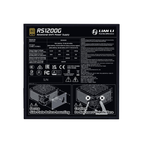 Lian Li RS Rotational Shift Gold 1200W Black (with Hub) Lian Li