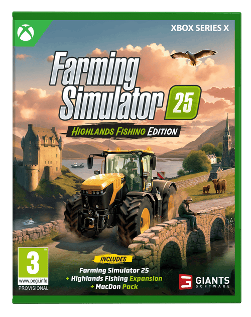 Farming Simulator 25 – Highlands Fishing Edition – Xbox Series X – spilæske