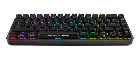 ASUS ROG Falchion – set skråt forfra (vinkel 4); layout på billedet er illustrativt