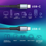 Oniverse Usb-C To Usb-C 100W Fast Charging Cable, 2 M - Black ONIVERSE