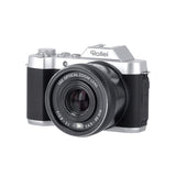 Rollei Powerflex 10x Retro – 10× optisk zoom – Kameraets front og udskudte zoomobjektiv