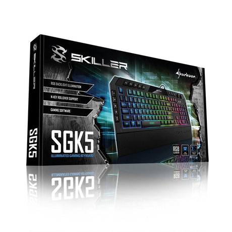 Sharkoon SKILLER SGK5 gamingtastatur – membran, RGB, tysk QWERTZ – billede 4