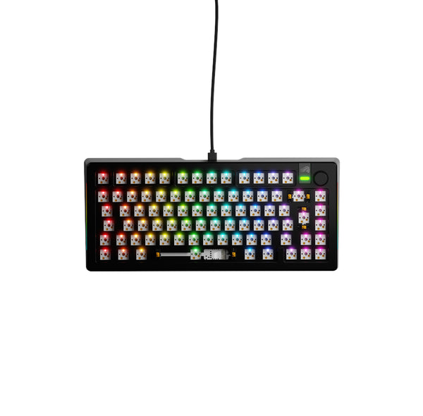 Glorious GMMK 3 PRO 75% Barebones Wired svart - ISO
