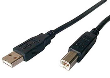 Sort Sharkoon USB-A til USB-B-printerkabel