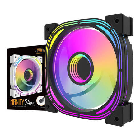 Darkflash INF24 ARGB Datorfläkt (svart)