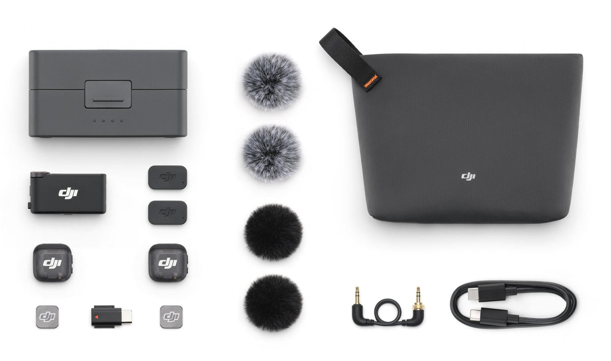 DJI - Mic 3 Wireless Microphone System (2 TX + 1 RX + Charging Case) DJI