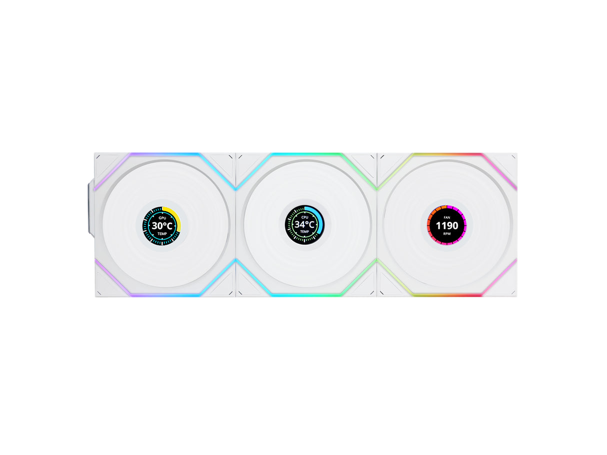 Lian Li UNI FAN TL Wireless, 3-pak, Hvid - 120 Lian Li