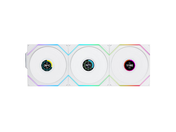 Lian Li UNI FAN TL Trådlös, 3-pack, Vit - 120