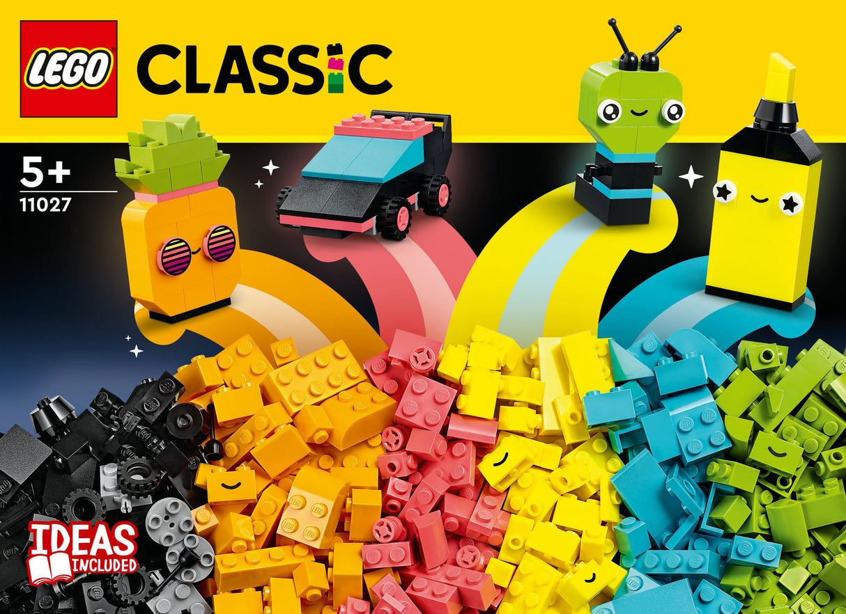 LEGO 11027 Classic Neon Creative Building Kit Byggleksak