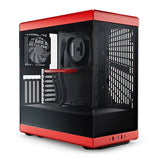 HYTE Y40 Red Miditower - Panoramaglasslöja, inkluderad PCIe 4.0-stigkabel, 2 inkluderade fläktar