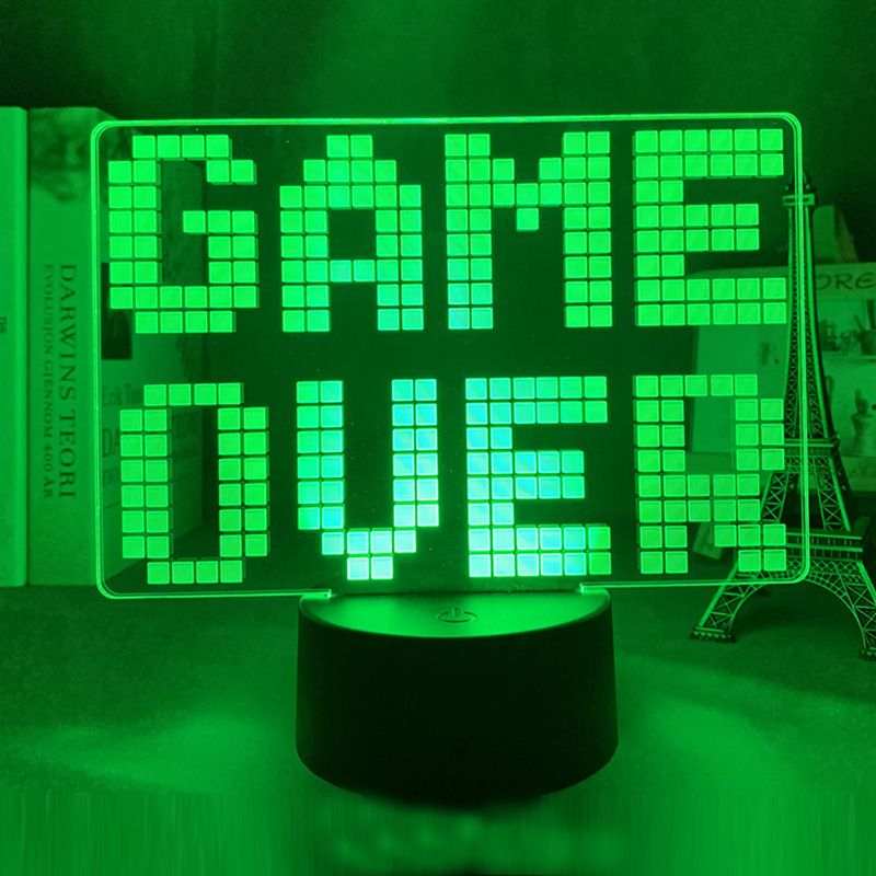 MECHARITE - 3D-lampa - GAME OVER