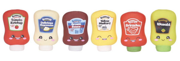 Kawaii Kuties Squeeze Sauces 10 cm – Assorteret