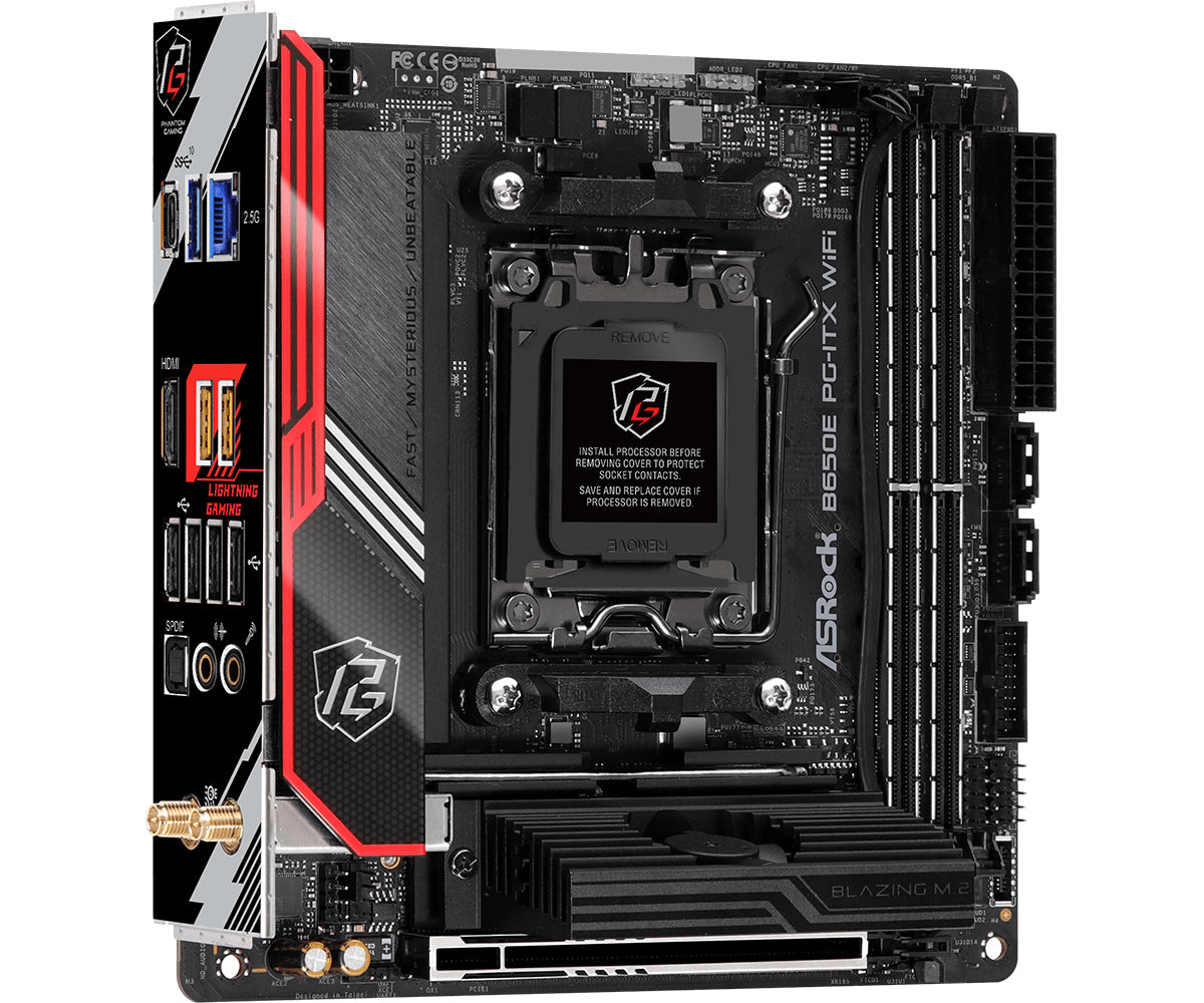 ASRock B650E PG-ITX WiFi Mini ITX AM5 AMD B650