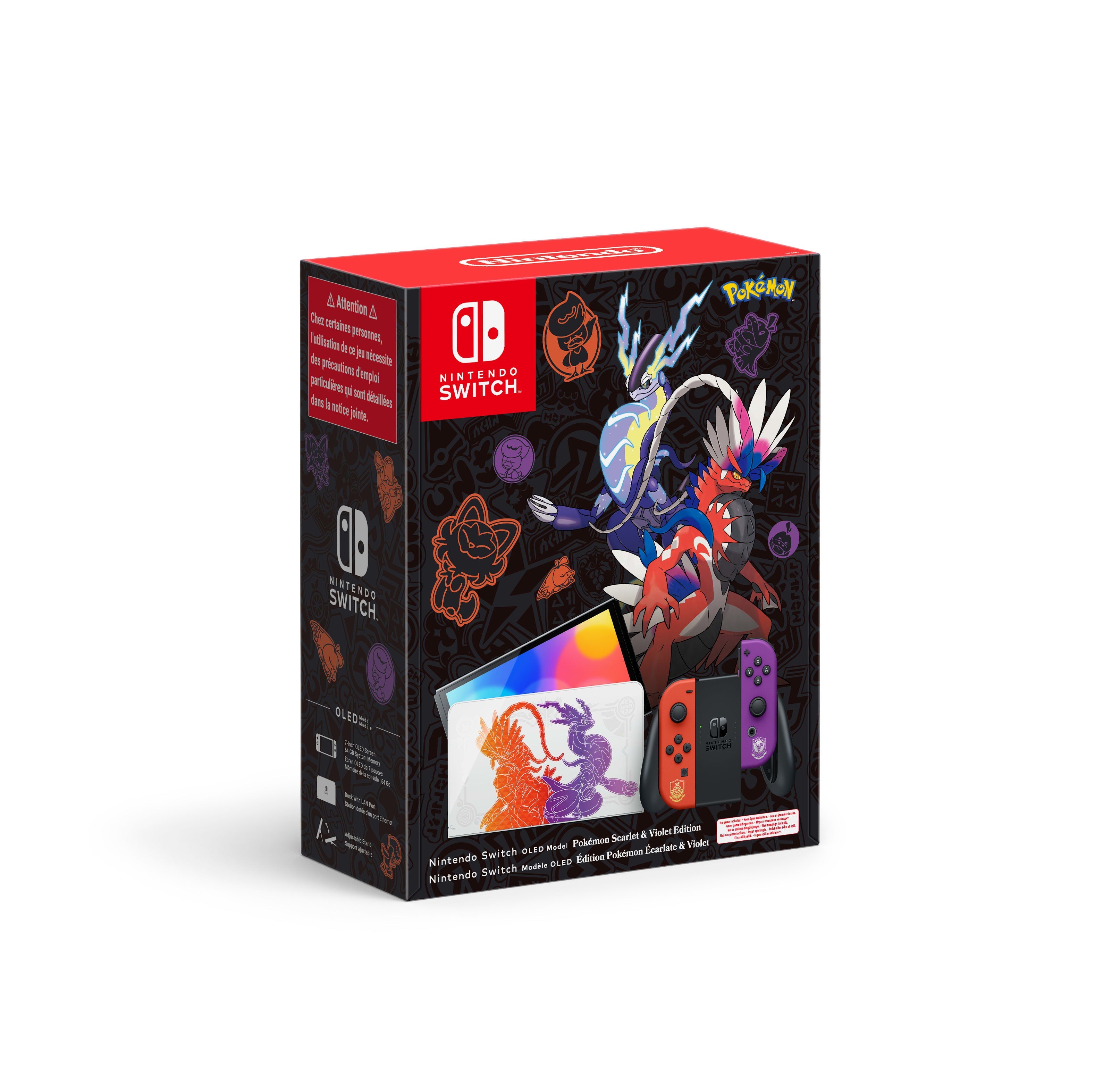 Nintendo Switch OLED Pokemon Crimson & Purple Edition