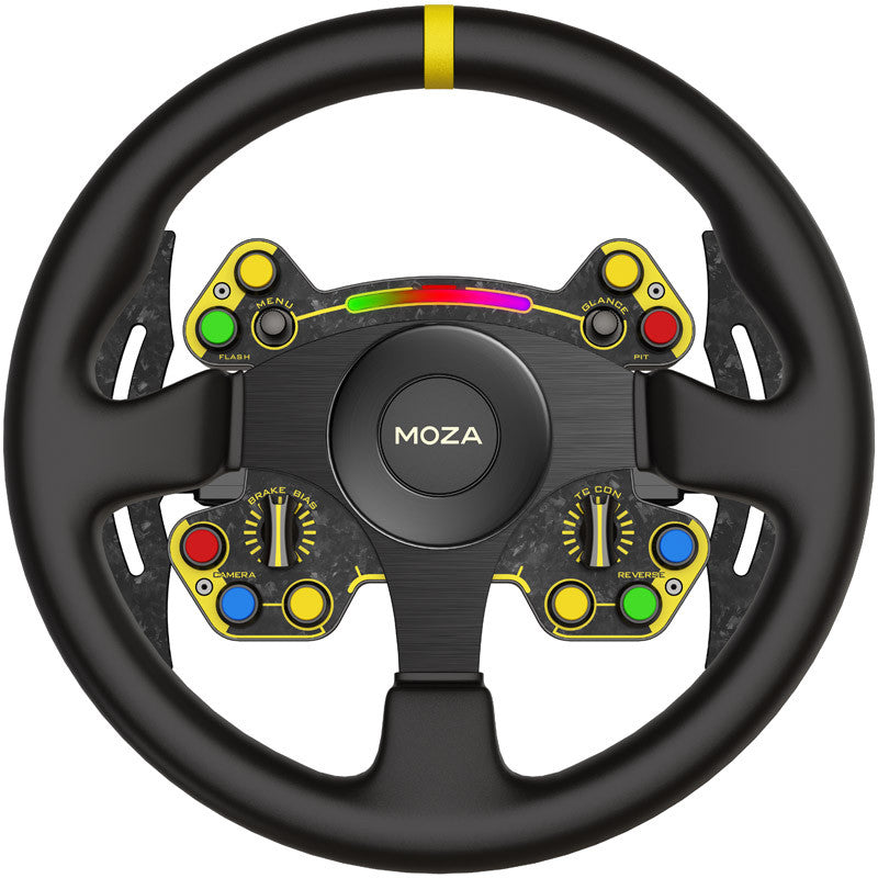 MOZA RS Ratt Rund Läderversion