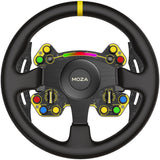 MOZA RS Ratt Rund Läderversion