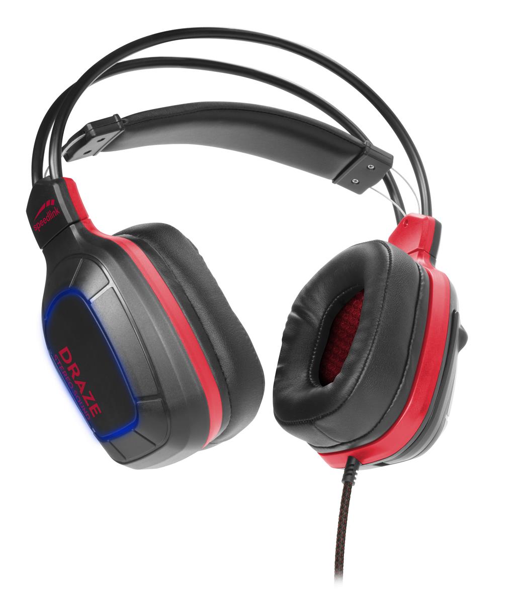 SpeedLink DRAZE Gaming Headset, Svart