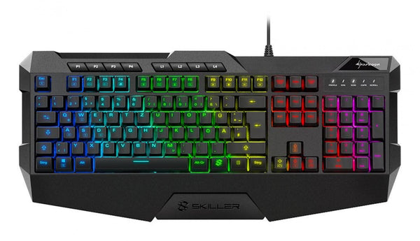 Sharkoon SKILLER SGK4 gamingtastatur – RGB, tysk layout
