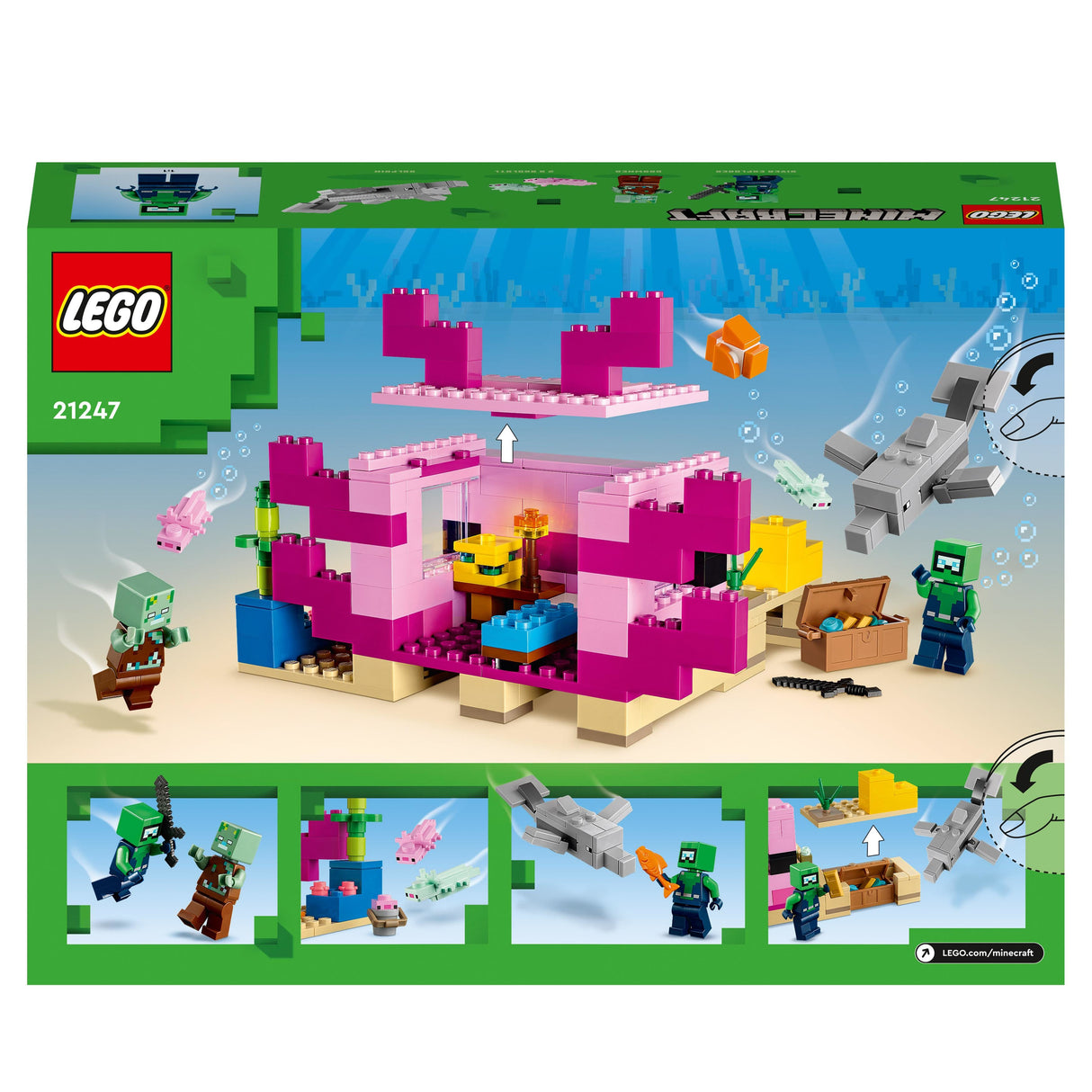 LEGO Minecraft - The Axolotl House (21247)