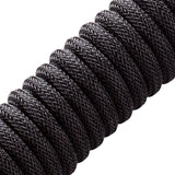 CableMod Pro Coiled Keyboard Kabel USB A Till USB Typ C, Midnight Black - 150cm