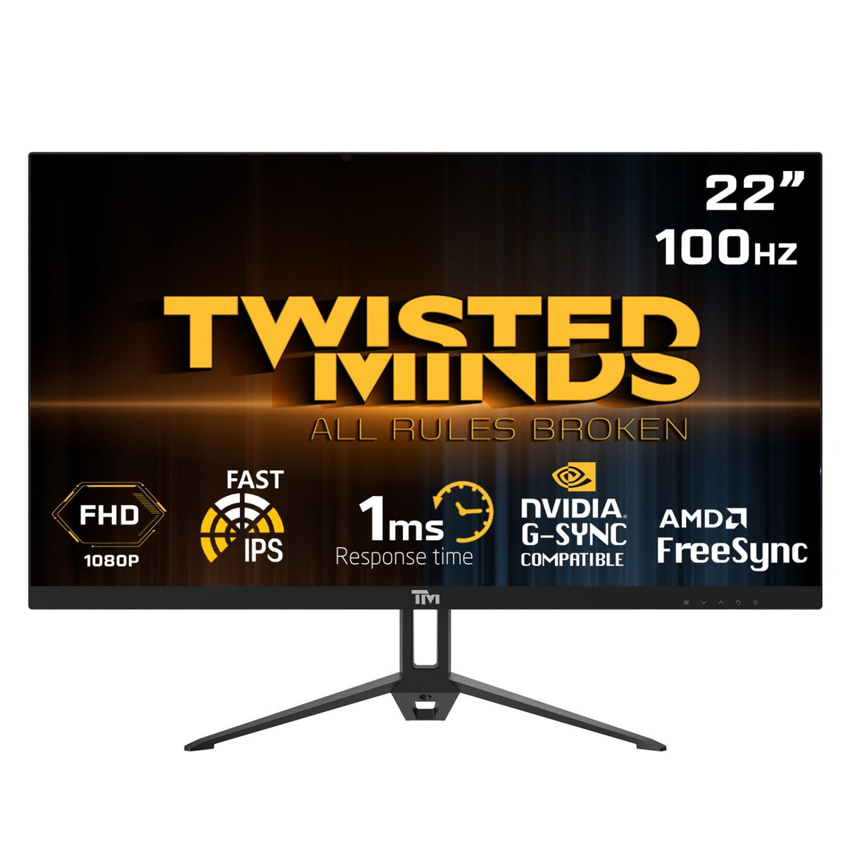 TWISTED MINDS FLAT GAMING MONITOR 22&quot; FHD - 100HZ