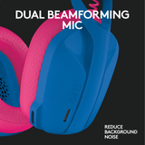 Logitech - G435 Lightspeed Wireless Gaming Headset - Blå