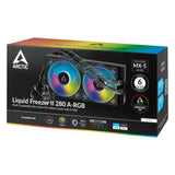 ARCTIC Liquid Freezer II 280 A-RGB Processorer Flytande Kylsystem 1-pack Svart 140 Mm