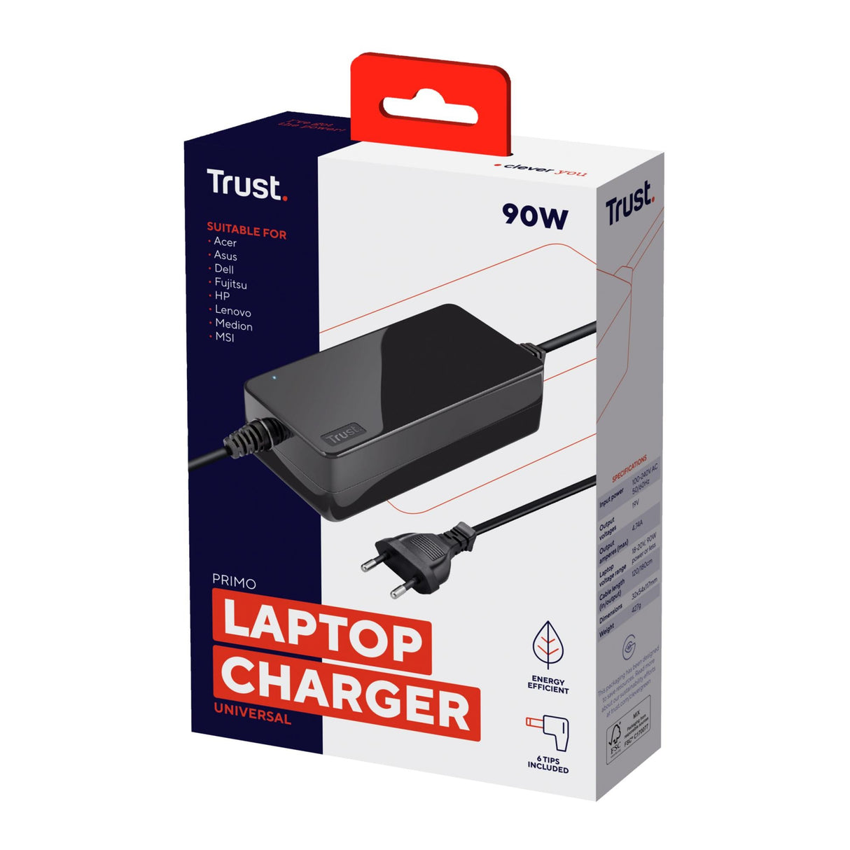 TRUST PRIMO LAPTOP-LADDARE 19V-90W