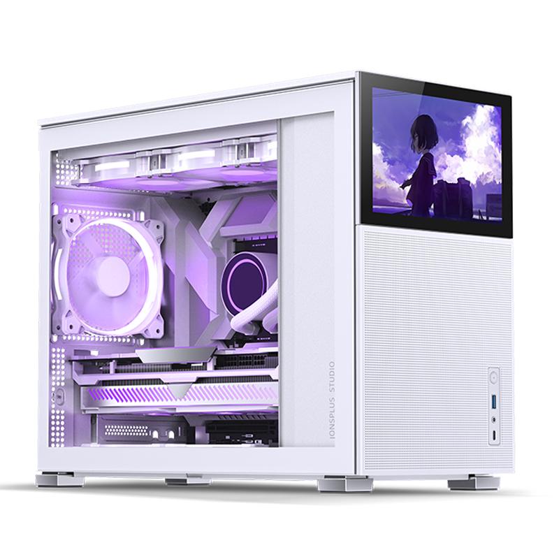Jonsbo D31 MESH Screen MATX Fodral, Härdat Glas - Vit