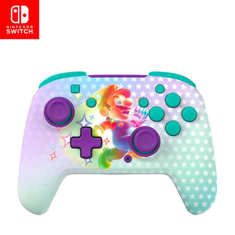 Turtle Beach Rematch Wireless – Invincible Mario – Switch – Front på mørk baggrund