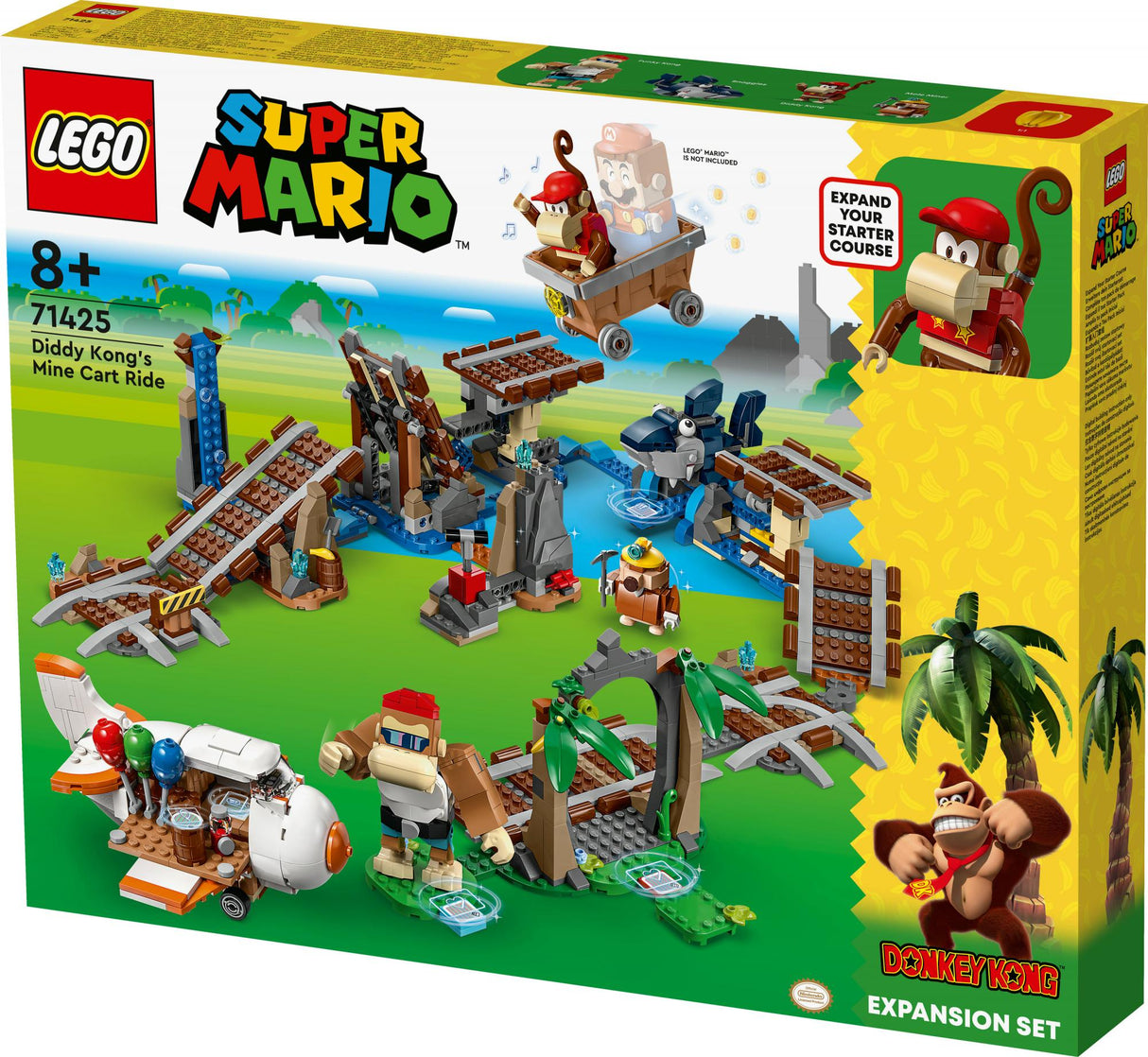 LEGO Super Mario - Diddy Kong&#039;s Mine Cart Ride Expansion Set (71425)