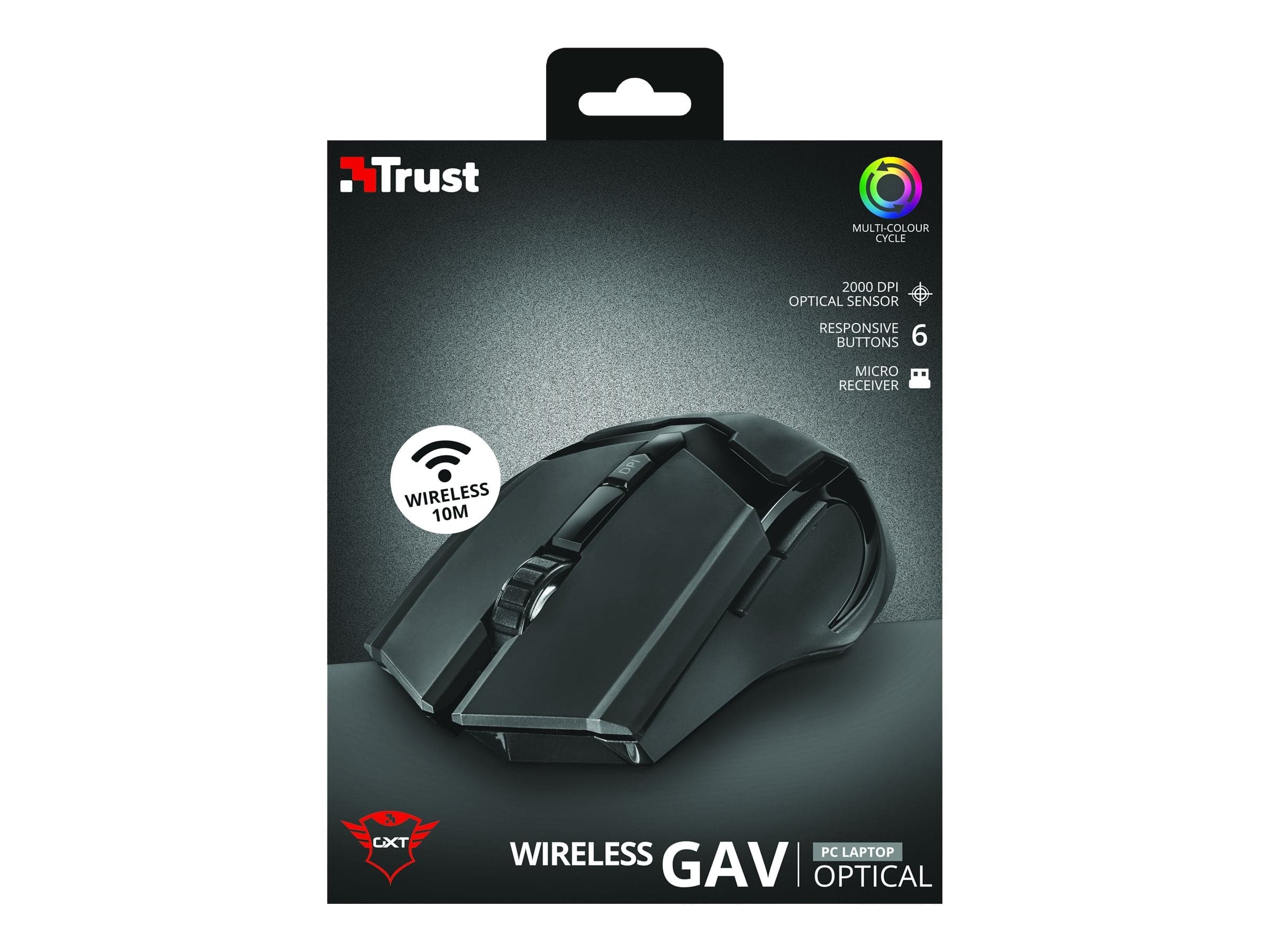 Trust GXT 103 Gav Optical Wireless Black