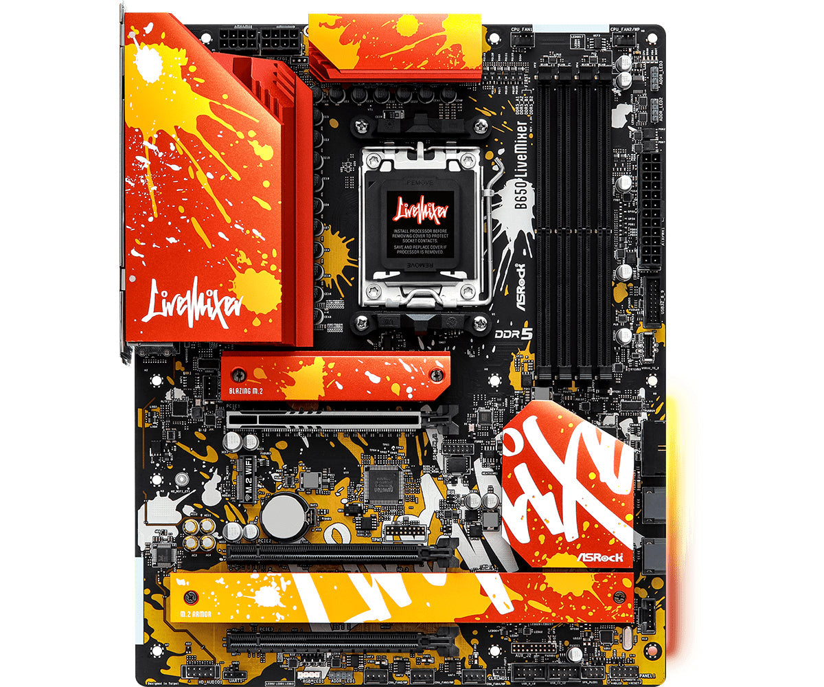 ASRock B650 LiveMixer (moderkort, AMD AM5, 90-MXBJ50-A0UAYZ)