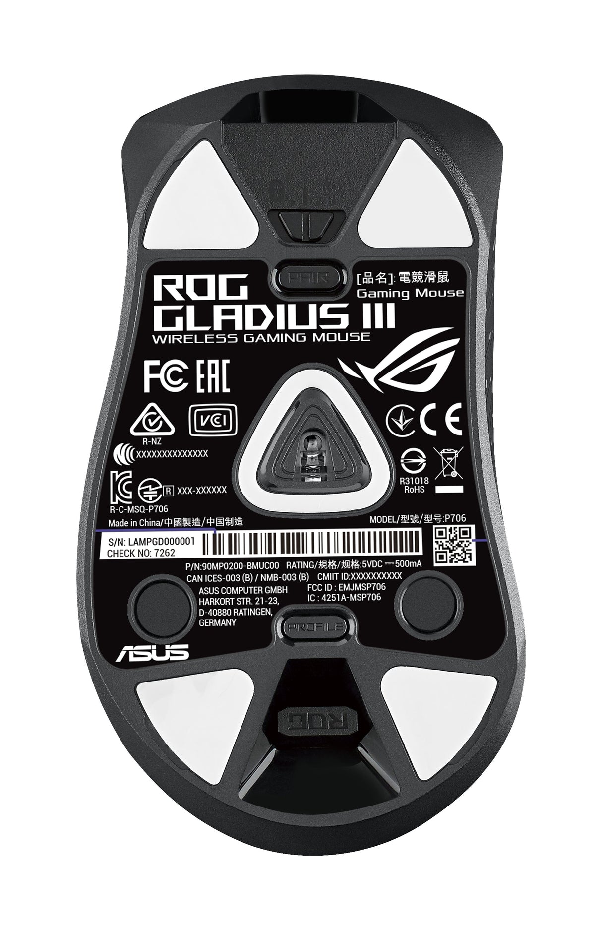 ASUS ROG Gladius III Trådbunden Spelmus