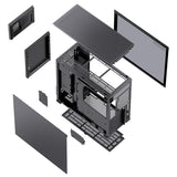 Jonsbo D41 Screen ATX-fodral, Härdat Glas - Svart