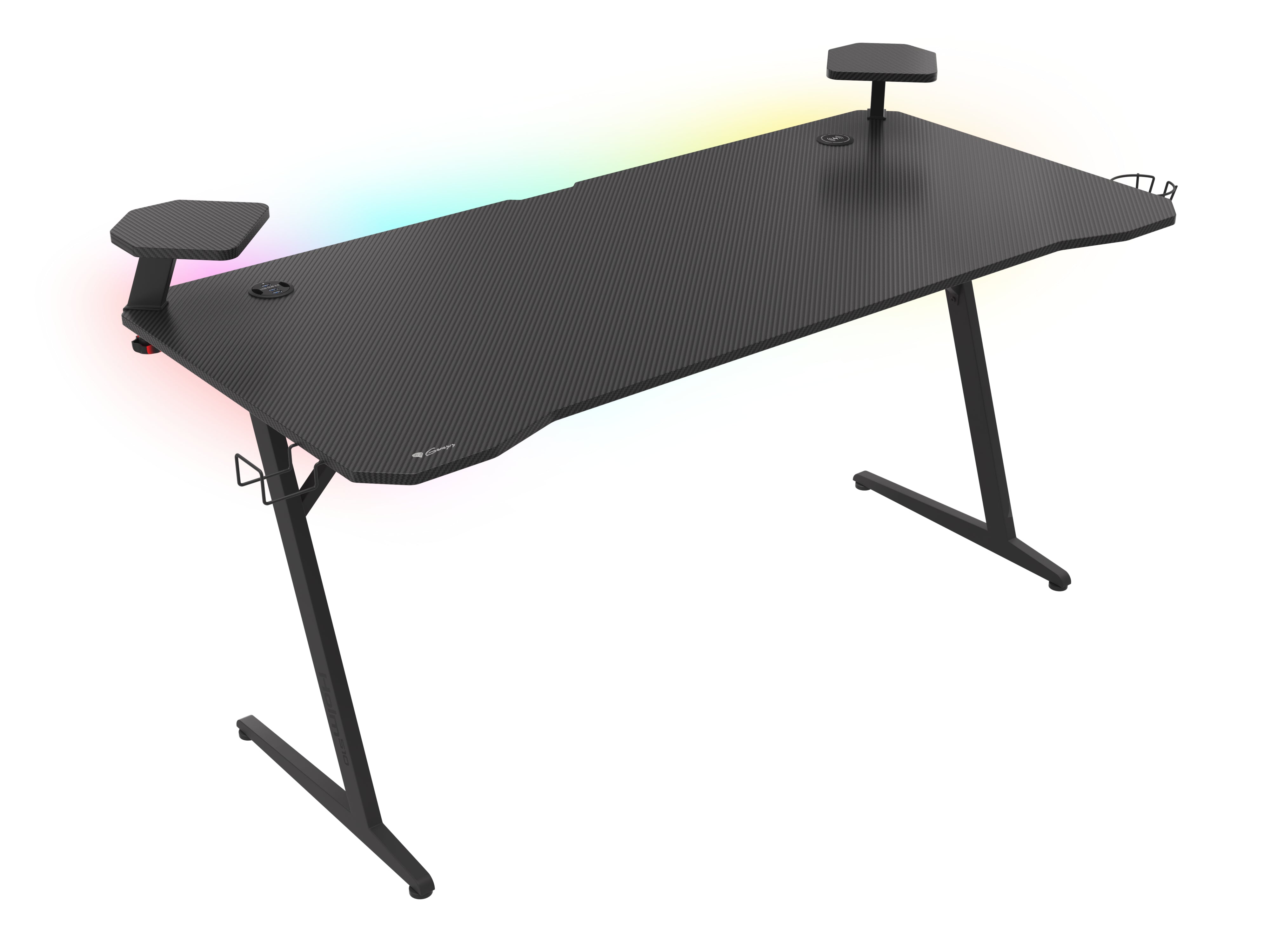 Genesis Holm 510 RGB Skrivbord Stålram Svart Gaming