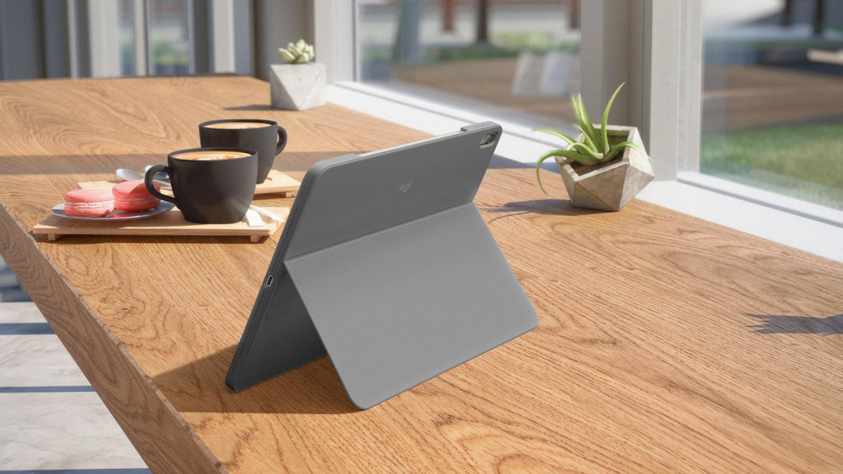 Logitech - Combo Touch iPad Air 11-inch (M2) - OXFORD GREY - PAN - NORDIC Logitech