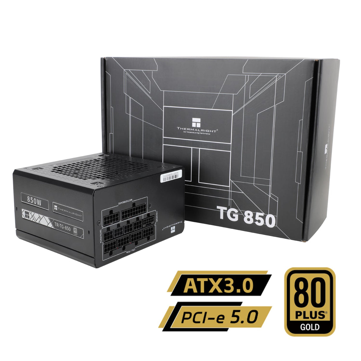 Thermalright TR-TG 850 Svart - PSU, 80+ Guld, 850W