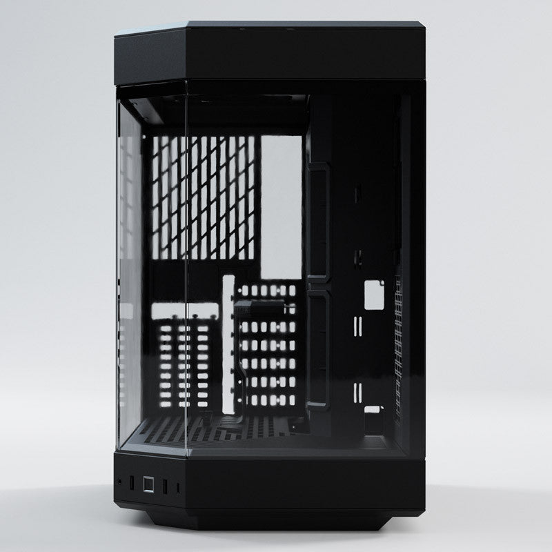 Hyte Y60 Midi Tower - svart/svart, PCI-e 4.0, panoramautsikt över glas