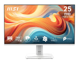MSI PRO MP251W E14A – 24,5″ skærm, 1920 × 1080, 144 Hz, hvid – skærmens egenskaber