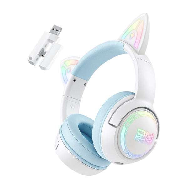 ONIKUMA GT838 Gaming Headset – Hvid/Blå