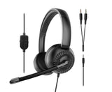 Speedlink - Metis Stereo Headset, 3,5mm Jack with Y-Adapter - Black Speedlink
